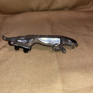 Jaguar Leaping Hood Ornament  Vintage Leaper Emblem Mascot Chrome W/mount - Picture 1 of 4