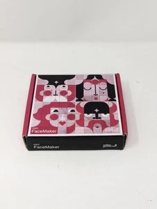 Mini Face Maker Wooden Block Set By Miller Goodman Set Of 25 Colorful Blocks - Picture 1 of 2