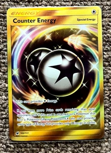 TARJETA POKEMON SECRETA WARP ENERGY 123/131 HOLO FORBIDDEN LIGHT GOLD CASI NUEVA - Imagen 1 de 2
