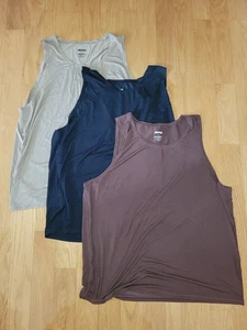 Skims Herren Modal Tank Unterhemd, schwarz/braun/taupe, Größe 2X, 3er Pack  - Bild 1 von 7