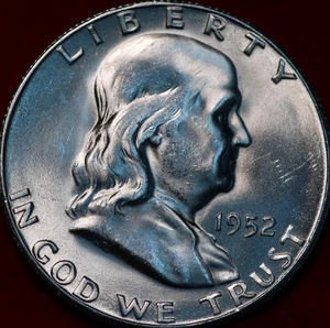 Uncirculated 1952-S San Francisco Mint Silver Franklin Half - Picture 1 of 2
