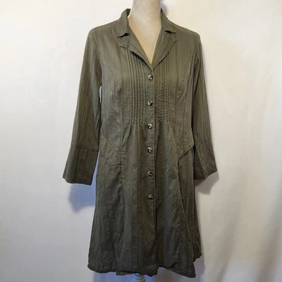 CABI Mujer Talla Pequeña Verde Ejército Got You Vestido Cubierta Túnica Chaqueta Estilo 341 Foto 1 de 4