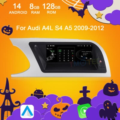 Für Audi A4/B8/S4/S5 2009-2012 8.8" Autoradio CarPlay SWC Wifi 4G GPS BT Android - Bild 1 von 4