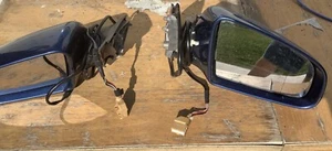 AUDI A4 B7  Blue DOOR WING MIRROR Left, And Right  - Picture 1 of 5