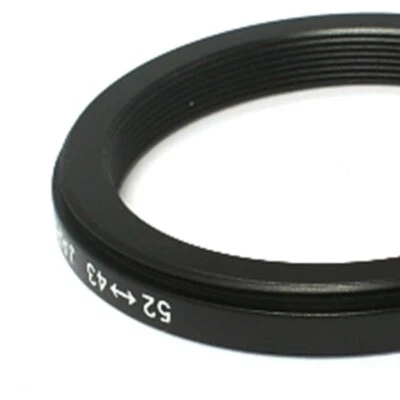 52mm to 43mm Step-Down Lens Filter Ring Adapter - Image 1 of 4