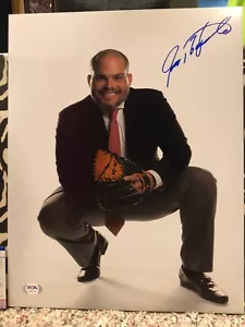 IVAN RODRIGUEZ Signed Autograph 11x14 Photo Picture Rangers Yankees Tigers PSA - Picture 1 of 3
