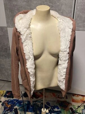 Wunderschöne mega Jacke mit Teddyfell Sweatshirtjacke Abercrombie &Fitch 36 38 - Bild 1 von 4