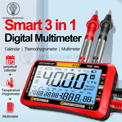 ANENG 612/613 Intelligent Digital Multimeter Calendar/ Thermohygrometer 3-in-1 - Image 1 of 4