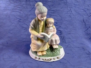 Figura abuela y nieto vintage - Imagen 1 de 4
