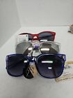 Foster Grant Low Bridge Fit Blue FrameStyles For You. 1 Red, 1 Blue,1Clear Frame