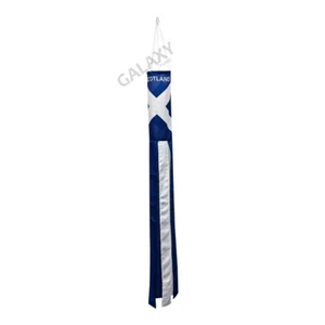 St. Andrews Schottland Flagge Windsack 5 Fuß lang glänzend Poly Windsack / Schottland Flagge - Bild 1 von 4