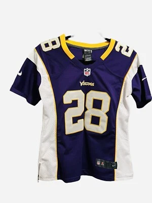 Camiseta deportiva para hombre Adrian Peterson Minnesota Vikings Nike On Field mediana púrpura 28 AP Foto 1 de 4