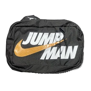 Nike Jordan Jumpman Side Bag Black Golden Swoosh NWT - Picture 1 of 7