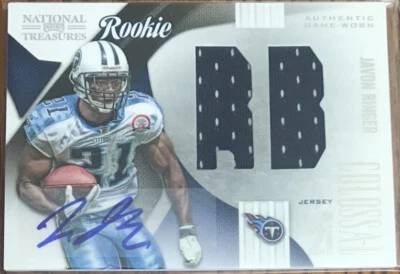 2009 National Treasures Rookie Materials Signatures Jersey Numbers Javon Ringer - Image 1 of 2
