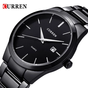 CURREN Men Quartz Watch Casual Male Business Calendar Watches Analog Wristwatch - Picture 1 of 14