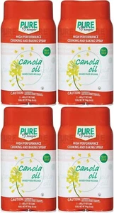 4 PK Pure & Simple Canola Oil Cooking and Baking Spray (8 CT, 17 OZ) Total 136oz - Picture 1 of 6