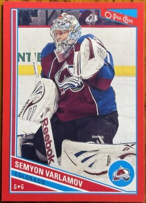 2013-14 O-Pee-Chee Red Semyon Varlamov #3 Colorado Avalanche - Image 1 of 2