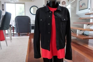 RALPH LAUREN BLACK WESTERN STYLE JACKET SIZE S - SOFT COTTON - NWT - Foto 1 di 14