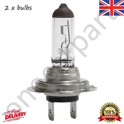 2 Bosch Halogen Headlight Bulbs 12V H7 55W For Vauxhall Corsa C D 2000 to 2014 - Image 1 of 3