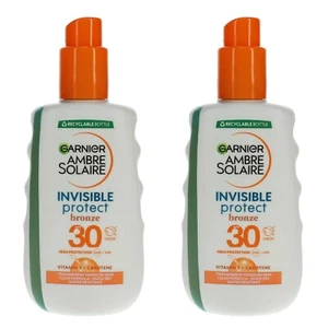 AMBRE SOLAIRE Invisible Protect Spray SPF30 Bronze 200ml - 2 PACK - Picture 1 of 3
