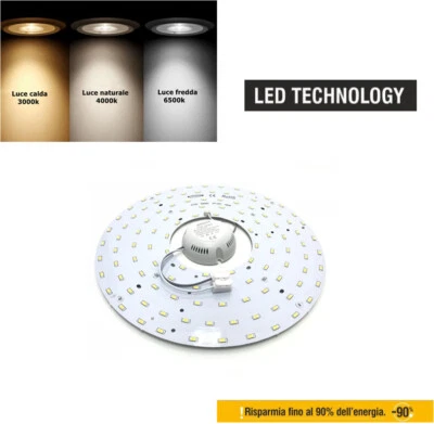 Circolina LED modulo di ricambio calamita tubo neon per plafoniera 16 22 32 54W  - Immagine 1 di 4