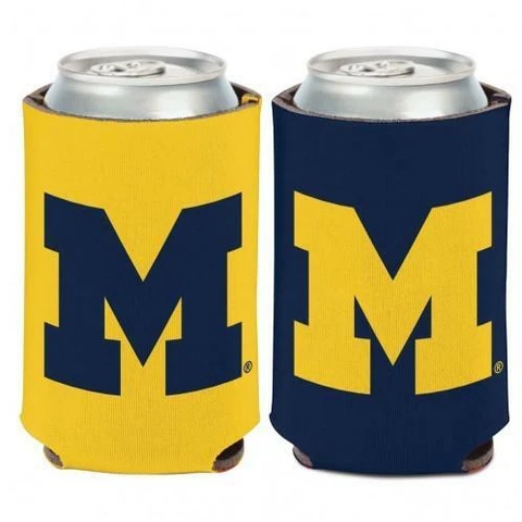 NCAA Michigan Wolverines Logo Can Cooler Cover