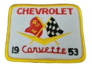 Giacca Vintage Chevrolet Corvette Patch Logo 1953 NOS 3X4 "Spedizione Gratuita" - Foto 1 di 3