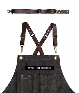 Lederriemen für CrossBack Schürze - Schulter & Taille Set - Koch, Friseur, Bar - Bild 1 von 16