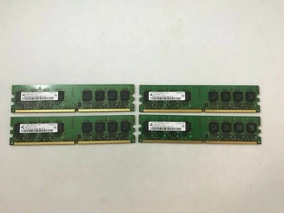 Set of (4) HYS64T128020EU-2.5-B2 1GB PC2-6400U RAM - Image 1 of 2