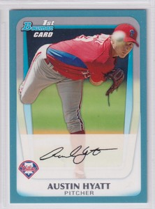 Austin Hyatt 2011 Bowman Prospects #BP63 Blue Parallel /500 {0131