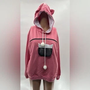 Women’s Cat Pouch Hoodie - Size M - Picture 1 of 4