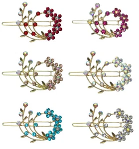 Set of 6 Small Snap Clip Barrettes for Thin Hair Women Girls Toddlers 2108-6d6 - Picture 1 of 8