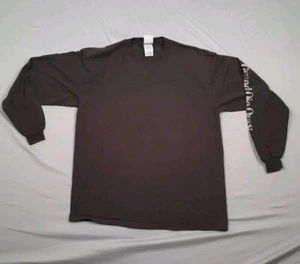 Vintage Grand Ole Opry Spell Out Long Sleeve Mens Large Brown Y2k 100% Cotton - Picture 1 of 10