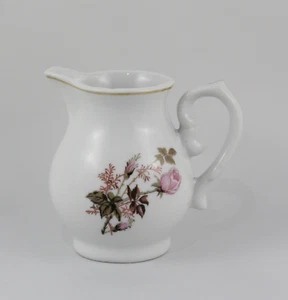 CREMERA Lechera de porcelana con decoracion floral Rosa. Loza España VINTAGE - Imagen 1 de 2