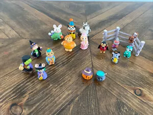 Vintage Large Lot (x16) Miniature Halloween Figures Animals in Costumes 1-2” - Picture 1 of 17