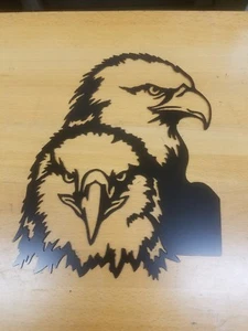 Bald eagle head metal wall art plasma cut decor gift idea - Picture 1 of 1