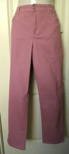 Style and company Straight leg pants size 18 French Orchid with front zipper - Picture 1 of 4