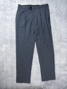 Boss Hugo Boss Hose Herren 36R Elegant Grau Unterteil Business Arbeit Formell Plissee - Bild 1 von 11