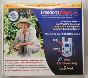 Freedom Alert 35911 LogicMark Personal Emergency Response System In Box - EUC - Picture 1 of 20