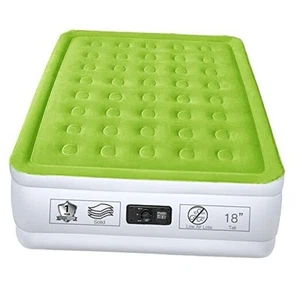 Size Air Mattress with Built in Pump Raised Inflatable Bed Heavy Duty Queen - Picture 1 of 8