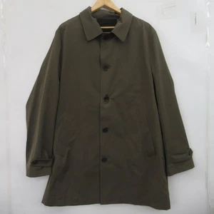 Canali Coat Size Large Brown Weatherproof Italian Overcoat Menswear - Preloved - Picture 1 of 24