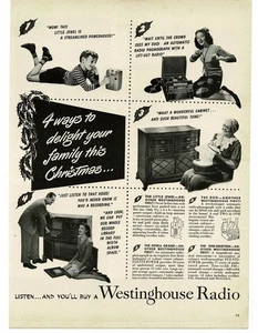 1946 Westinghouse Radio Phonograph Little Jewel Duo Opera Grand One-Nineteen Ad - Bild 1 von 1