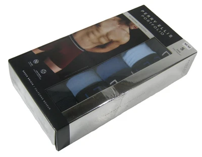 5 calzoncillos boxer de microfibra medianos (32-34) negros/azules Perry Ellis para hombre Foto 1 de 3