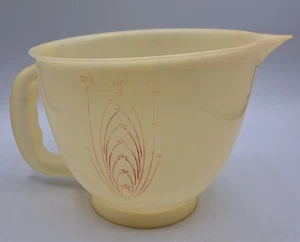Tupperware Vintage 500 Mix-N-Store 8 tazas 2 cuartos Cuenco medidor con caño rojo - Imagen 1 de 4