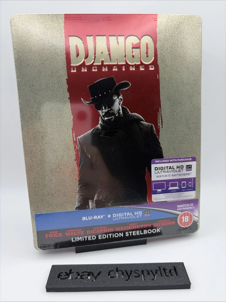 Django Unchained UK Steelbook Blu Ray Zavvi NEW & SEALED Debossed SENT IN BOX - Image 1 of 4