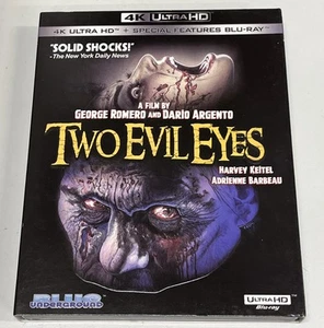 Two Evil Eyes (4K Ultra HD, 1990) George Romero Dario Argento Horror Movie - Picture 1 of 6