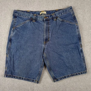 Vintage Blue Mountain Shorts Mens Size 36 Denim Carpenter Jorts - Picture 1 of 17