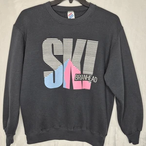 Vintage 80s Retro Brian Head Ski Pullover Sweater Size Large - Picture 1 of 7