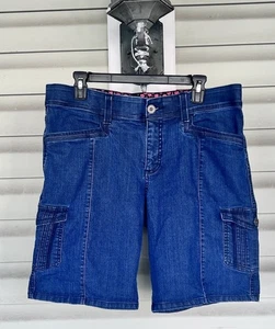 Pantalones Cortos Lee Sinfully Soft Denim Boyfriend Elastizados Tiro Medio Bolsillos Talla 14 Medianos - Imagen 1 de 11