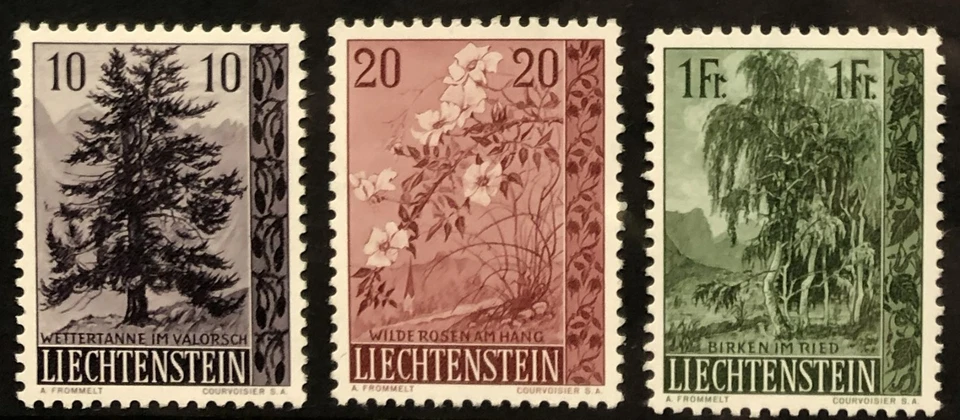 Liechtenstein 312-314 NH (313-314) y H (312) Foto 1 de 1
